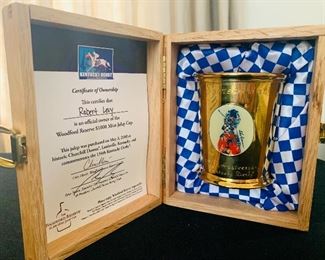 Kentucky Derby Mint Julep Cup, Sterling, $1000 Trophy Cup with Authenticity