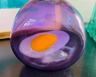 Hand Blown Glass Vase