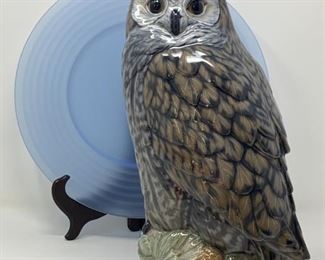 Royal Copenhagen Long Eared Horned Owl Porcelain Figure