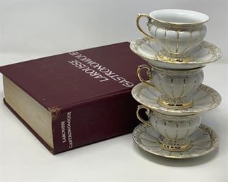 Meissen Porcelain X Form Espresso Cup Set