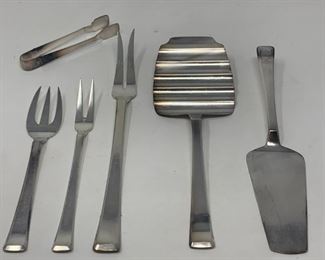 Bertel Gardberg, Scandinavian, 800 Silver Flatware 142 Piece Set, Service for Twelve (12) Plus Serving Pieces