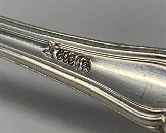 112 Piece 800 Silver Flatware Set from Koch & Bergfeld in Barock