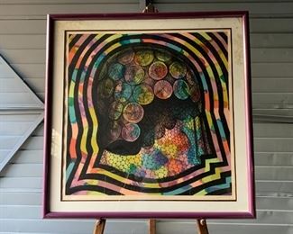 Framed Print by Lowell Nesbitt (American, 1933-1993) Screen print, 1975