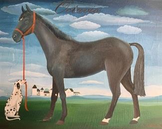 Framed Painting, Octavio by K. Keglel (20th century) Oil on Canvas