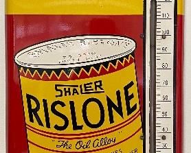 Risoline Embossed Advertising Thermometer