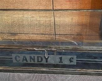 Old Country Store One Cent Candy Display