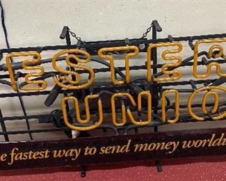 Western Union Neon Sign (Working)