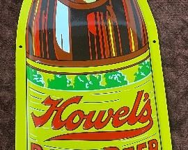 Howel's Root Beer Bottle Sign