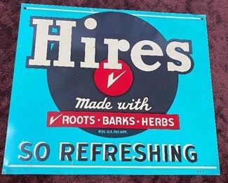 Hire's "So Refreshing" Soda Sign