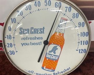 Sun Crest Soda Advertising Thermometer