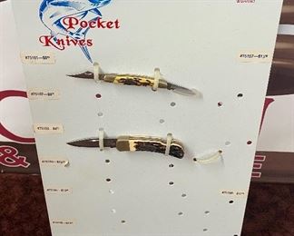 Marlin Regal Pocket Knives Metal Counter Display