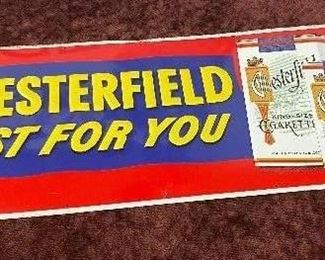 Chesterfield Cigarette Advertising Sign