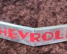Old Chevrolet Hood Front Trim