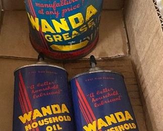 Old Wanoa Grease and Household Oil Cans