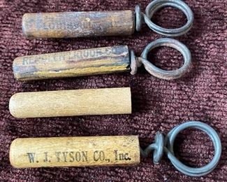 Old Liquor Advertising Cork Screws