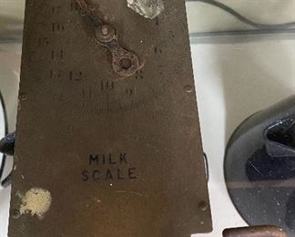 Old Brass Face Chatillon Milk Scale