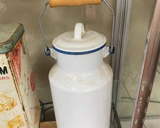 Enamelware Milk Pail