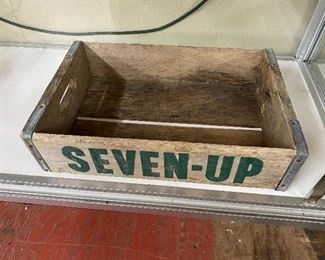 Wooden Seven Up Soda Crate