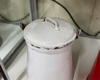 Enamelware Cream/ Milk Pail
