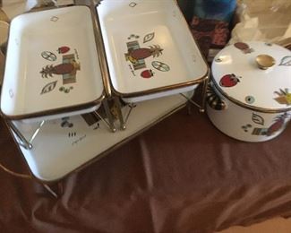 Designer mid century cookware