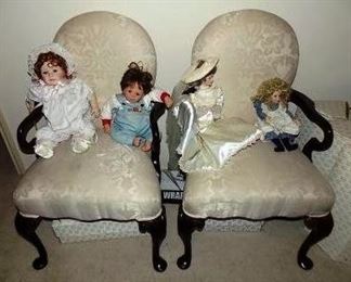 Several Porcelain Dolls
