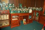 Boyd Bear Collections and others, Desk, File Cabinet, Bench, Mickey Mouse Phone, Corner cabinets.