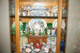 China Cabinet full of items