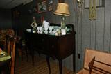 Queen Anne Buffet, Vintage Lamps and hobnail items