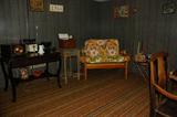 Vintage Radios and desk and Patio Settee