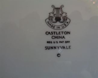 Castleton China Sunnyvale pattern