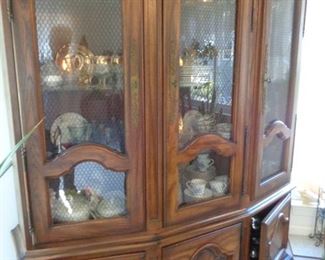 Century Furniture of Distinction China Cabinet, lighted, glass front with glass shelves