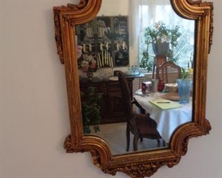 vintage gilded mirror