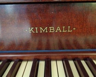 Kimball upright piano, plays well, needs slight tuning