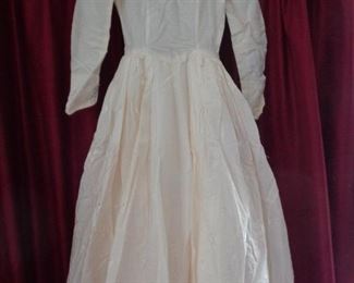 homeowner's vintage wedding dress