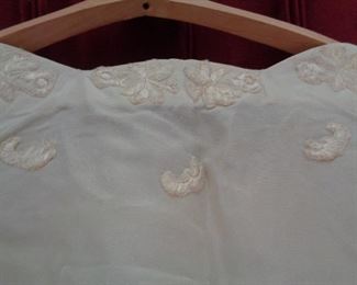detail of wedding dress