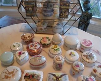 selection of trinket boxes