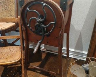 Antique butter churn