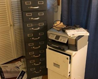 Metal File Cabinets / Printers