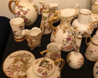 Stunning 19th Century Antique Royal Worcester Porcelain Collection