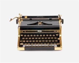 1: Royal "Quiet De Luxe" Gold-Plated Typewriter