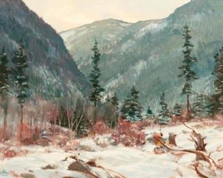 12: Paul Strisik "Early Winter" Oil on Canvas