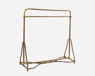 19: French Art Nouveau Period Clothing Rack
