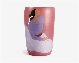 24: R.C. Gorman "Seated Women" Large Ceramic Pot