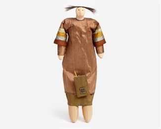 32: Charla Khanna "Walking Bag" Fabric & Composite Doll