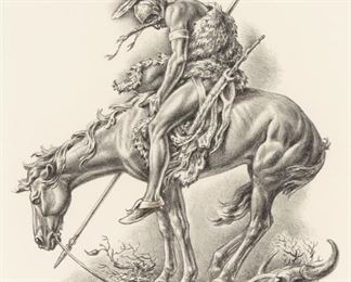 39: Charles Banks Wilson (1918-2013) "Trail's End" Litho