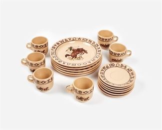 47: Till Goodan for Wallace, 17 Pieces of "Rodeo" Stoneware