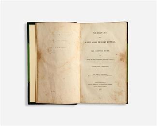 52: John Kirk Townsend 1839 Presentation Copy "Narrative of a Journey"