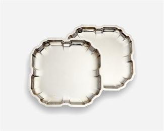 64: Two International Sterling Sandwich Plates, 32.9 ozt