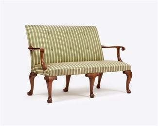69: Kittinger Queen Anne Williamsburg Reproduction Settee