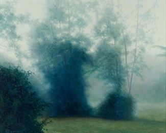 67: Edward Szmyd "Australian Pines" Oil on Canvas